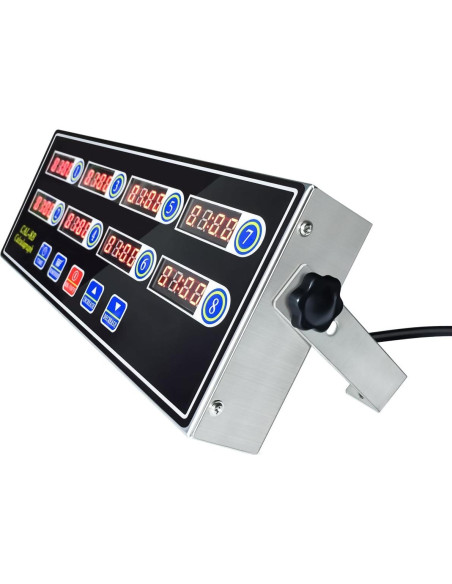 Temporizador Digital de Cocina YOOYIST 8 Canales Acero Inoxidable