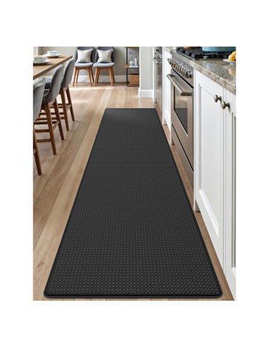 Mats de Cocina DEXI Antifatiga Acolchados 238x58 cm Negro