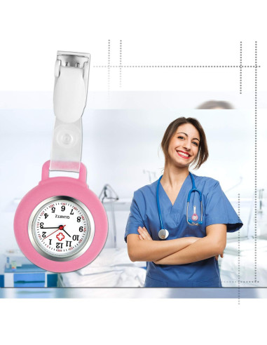 Reloj de Enfermera Avaner AN24-11 con Silicona 7 Colores