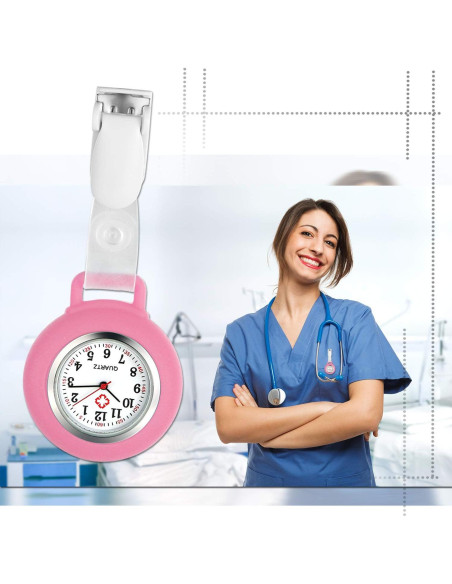 Reloj de Enfermera Avaner AN24-11 con Silicona 7 Colores