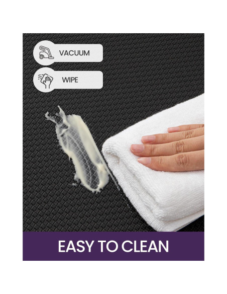 Mats de Cocina DEXI Antifatiga Acolchados 238x58 cm Negro