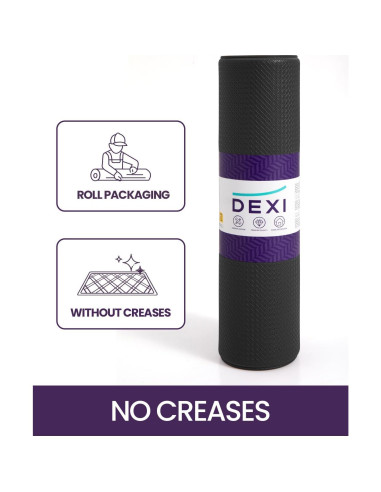 Mats de Cocina DEXI Antifatiga Acolchados 238x58 cm Negro