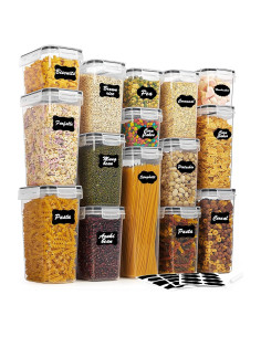 Juego de 15 Contenedores Herméticos Vtopmart 2.8L Plástico BPA