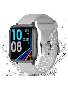 Reloj Fitness LIVIKEY Gris con Monitor de Frecuencia y Sueño