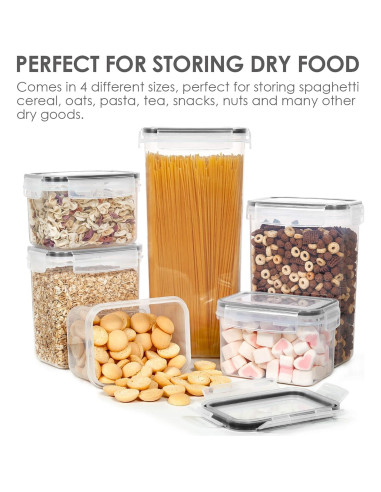 Juego de 15 Contenedores Herméticos Vtopmart 2.8L Plástico BPA