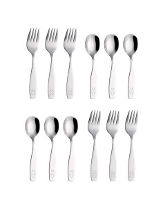 Set de Cubiertos para Niños ANNOVA 12 Piezas Acero Inoxidable