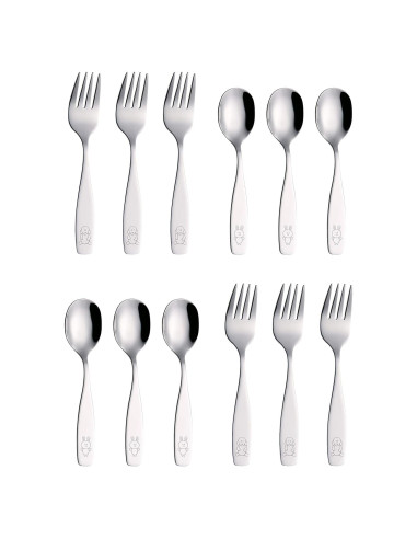 Set de Cubiertos para Niños ANNOVA 12 Piezas Acero Inoxidable
