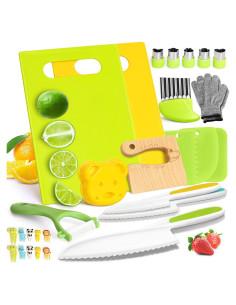 Juego de cuchillos Montessori para niños 28 piezas - Suhctuptx