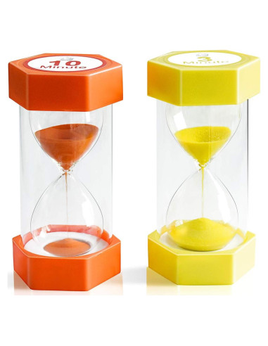 Reloj de Arena XINBAOHONG 3 y 10 Minutos Paquete de 2