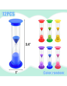 Temporizadores de Arena Shindel 12PCS 2 Minutos Multicolor 2