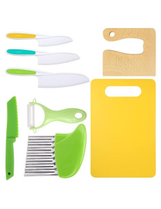Conjunto de cuchillos de cocina Leking para niños - 8 piezas