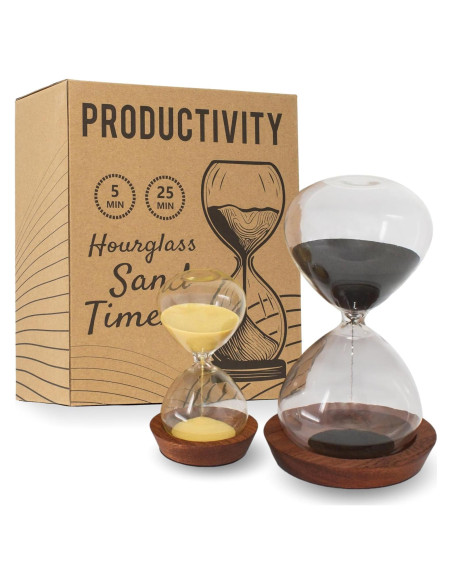 Juego de Temporizadores de Arena Chillkat - 25 y 5 Minutos