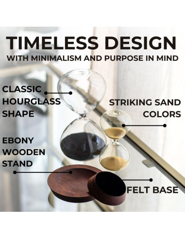 Juego de Temporizadores de Arena Chillkat - 25 y 5 Minutos