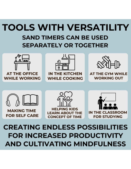 Juego de Temporizadores de Arena Chillkat - 25 y 5 Minutos