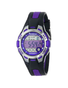 Reloj Digital Cronógrafo Armitron Sport Mujer 45/7030PUR Resina Negra