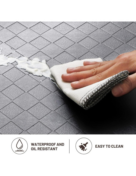 Alfombra de Cocina HappyTrends Acolchada Antifatiga 152x44 cm Gris Alfombra de Cocina HappyTrends Acolchada Antifatiga 152x44 cm Gris