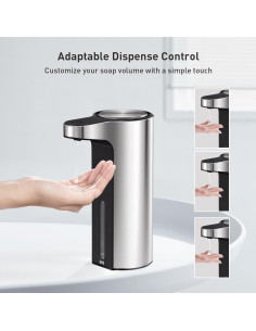 Dispensador Automático de Jabón EKO 266 ml Acero Inoxidable 2