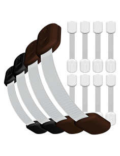 Cerraduras de Seguridad Infantil Skyla - 8 Pack Blancas - Adhesivo 3M