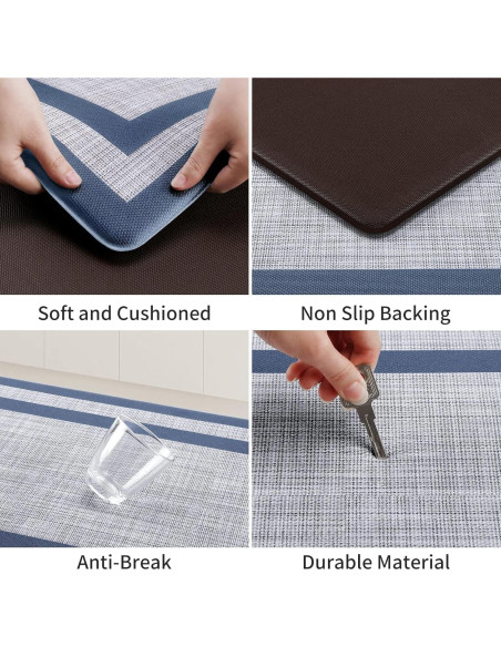 Alfombra de Cocina Mattitude 2 PCS Antifatiga Antideslizante