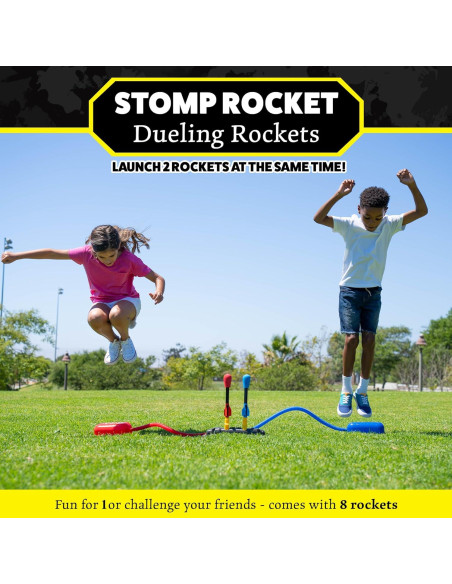 Lanzador de Cohetes Stomp Dueling + 8 Cohetes - 60 m