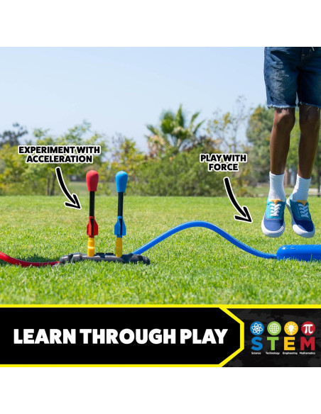 Lanzador de Cohetes Stomp Dueling + 8 Cohetes - 60 m