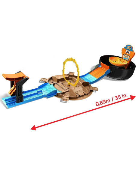 Juego de Pistas Hot Wheels Camiones Monstruo 1:64 con Neumático