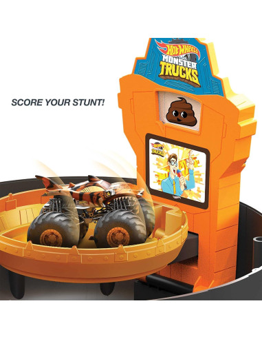 Juego de Pistas Hot Wheels Camiones Monstruo 1:64 con Neumático