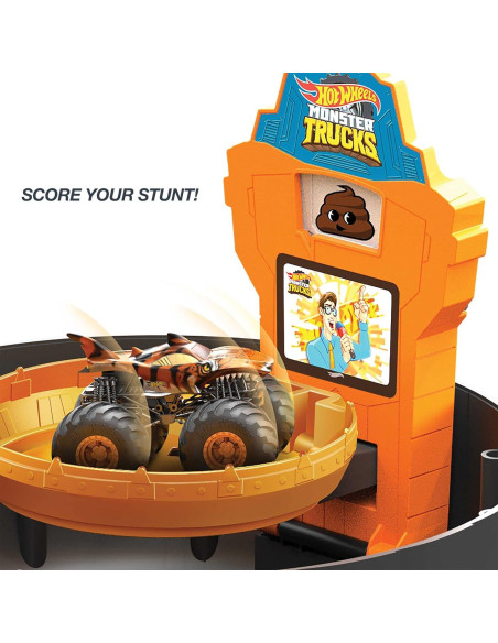 Juego de Pistas Hot Wheels Camiones Monstruo 1:64 con Neumático