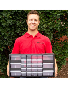 Gabinete de Almacenamiento Akro-Mils 26 Cajones 51x15x25 cm Negro 2