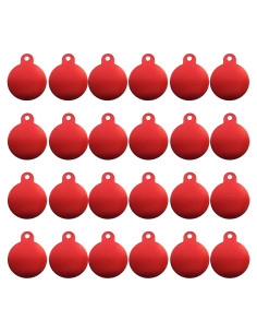 Etiquetas de Aluminio Anodizado ABBECIAO 24 Pzs 37.5mm