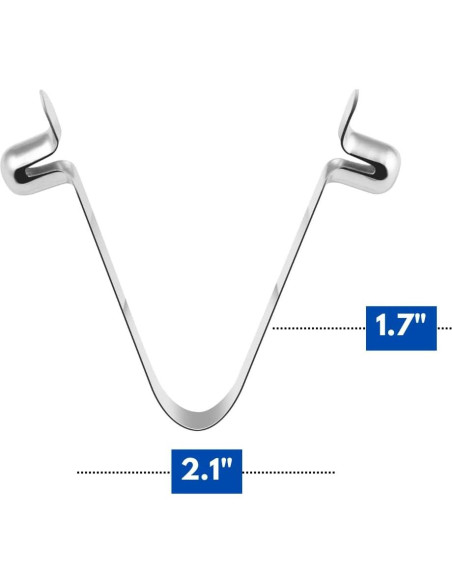 Clips en V Acero Inoxidable Aquatix Pro - Paquete de 6