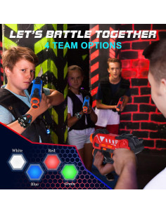 Conjunto de Laser Tag VATOS 2 Jugadores Infrarrojo 419g 2