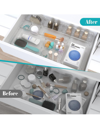 Juego de Organizadores de Cajones 28 PCS StorMiracle Transparente