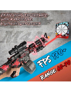 Lanzador de Gel Eléctrico Herisona M4RED-2022 60000 Geles 2