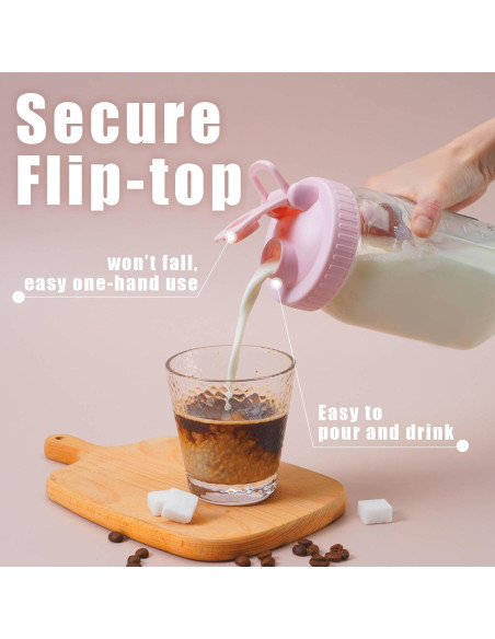 Paquete de 4 Tapas de Vertido AoeJarry para Tarros Mason