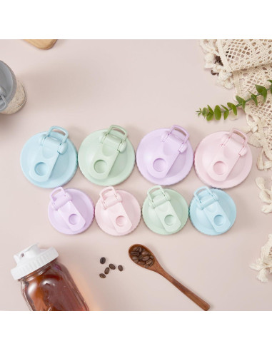 Paquete de 4 Tapas de Vertido AoeJarry para Tarros Mason