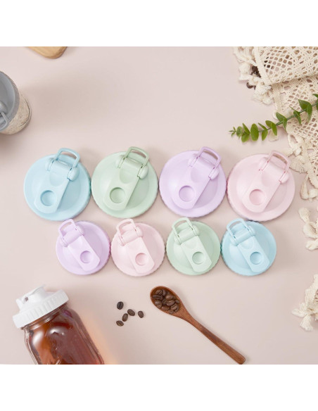 Paquete de 4 Tapas de Vertido AoeJarry para Tarros Mason