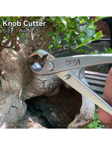 Juego de herramientas de bonsái Vouiu 6 piezas con bolsa