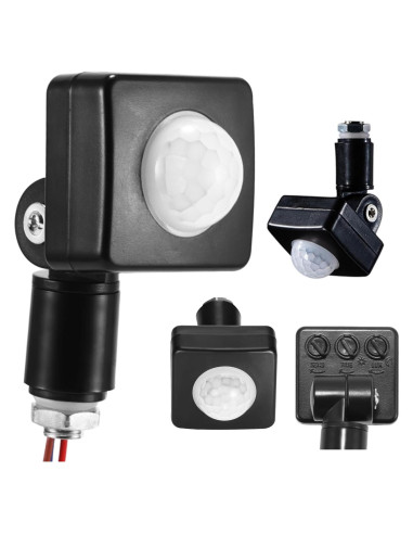 Sensor de Movimiento Exterior ONEVER 110V 20 pies Ajustable