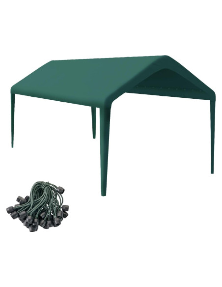 Cubierta de Carpa GOTRUTH 10x6 m Impermeable Verde