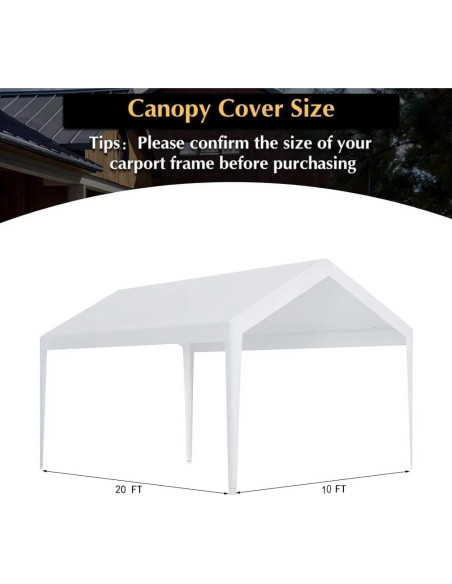 Cubierta de Reemplazo Vanteriam 3,05x6,10m Impermeable UV