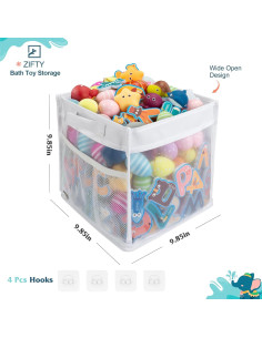 Organizador de Juguetes de Baño ZIFTY 25.4cm Secado Rápido 2