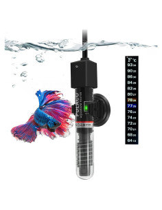 Calentador Submersible PULACO 25W para Acuario 22.7L