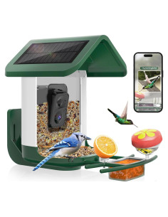 Comedero para Aves Onlyfly con Cámara 2K y Solar
