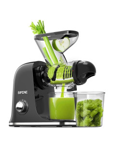 Exprimidor Lento SIFENE JS3304 280ml Negro Sin BPA