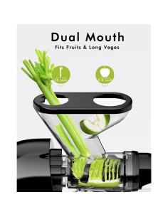 Exprimidor Lento SIFENE JS3304 280ml Negro Sin BPA 2