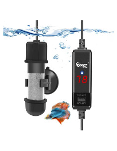 Calentador de Acuario Hygger 10W Sumergible con Pantalla LED