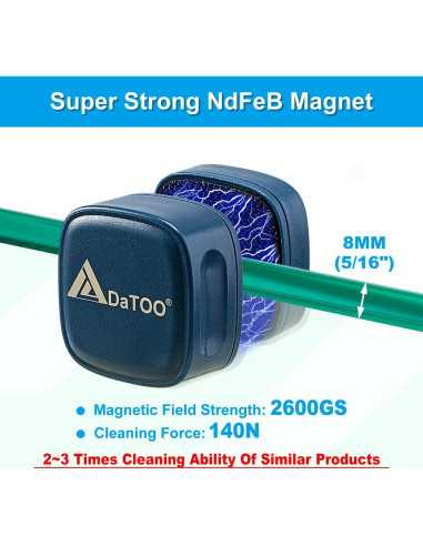 Limpiador Magnético Mini Acuario DaToo 8MM - Eficaz y Duradero