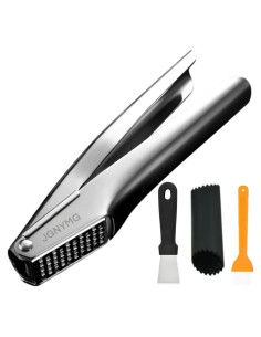 Prensa de Ajo JGNYMG de Acero Inoxidable, Multiusos y Ergonómica