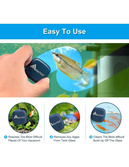 Limpiador Magnético Mini Acuario DaToo 8MM - Eficaz y Duradero Limpiador Magnético Mini Acuario DaToo 8MM - Eficaz y Duradero